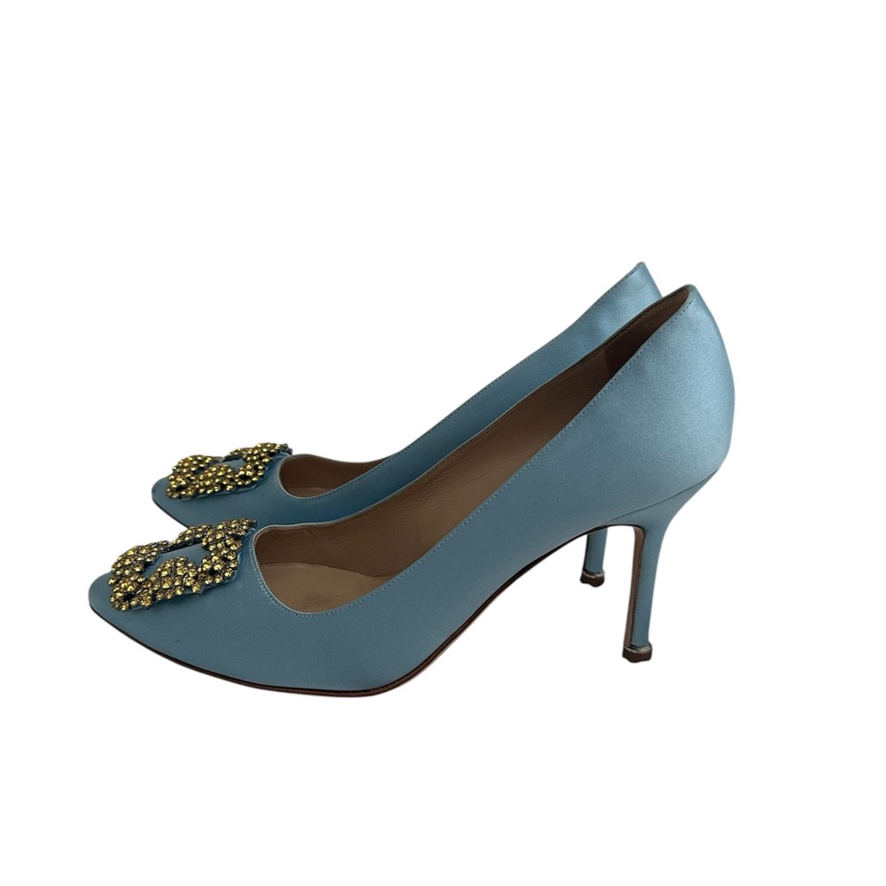 Manolo Blahnik Hangisi Pumps size 38 - Picture 2 of 5
